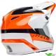 Bell MX-9 Rift Motocross Helmet - White / Orange