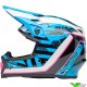 Bell MX-9 Breakdance Motocross Helmet - Blue / Pink