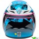 Bell MX-9 Breakdance Motocross Helmet - Blue / Pink