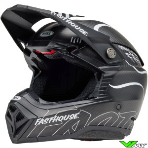 Bell Moto-10 Fasthouse Raven Motocross Helmet - Black / White / Matte