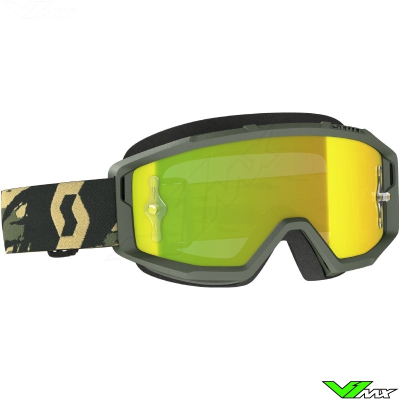 Scott Primal Crossbril - Camo / Kaki / Geel Chrome Lens