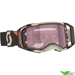 Scott Prospect 2.0 Motocross Goggle - Brown / Beige / Amplifier Rose Lens