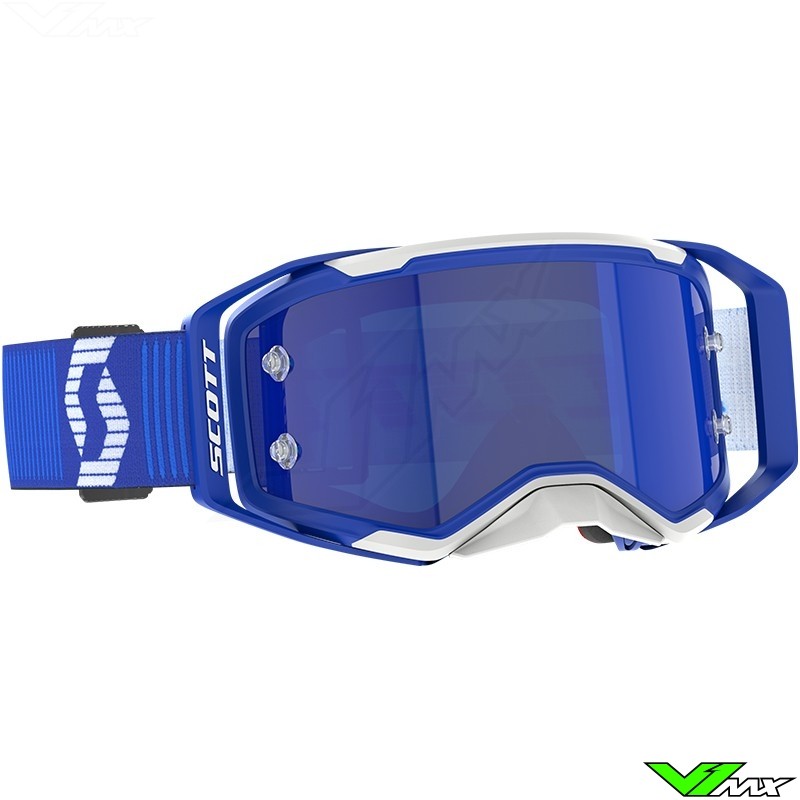 Scott Prospect 2.0 Motocross Goggle - Blue / Blue Chrome Lens