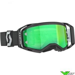 Scott Prospect 2.0 Motocross Goggle - Black / Green Chrome Lens