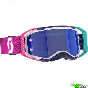 Scott Prospect 2.0 AMP Motocross Goggle - Blue / Pink / Amplifier Blue Lens