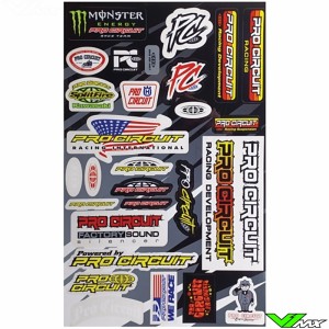 Pro Circuit Decal Sheet - 33 x 49,5 cm