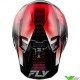 Fly Racing Formula S Protocol Crosshelm - Carbon Zwart / Rood