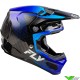 Fly Racing Formula S Protocol Crosshelm - Carbon Zwart / Blauw