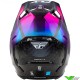 Fly Racing Formula S Protocol Motocross Helmet - Carbon Black / Blue / Pink