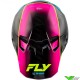 Fly Racing Formula CC Underglow Crosshelm - Grijs / Roze / Blauw