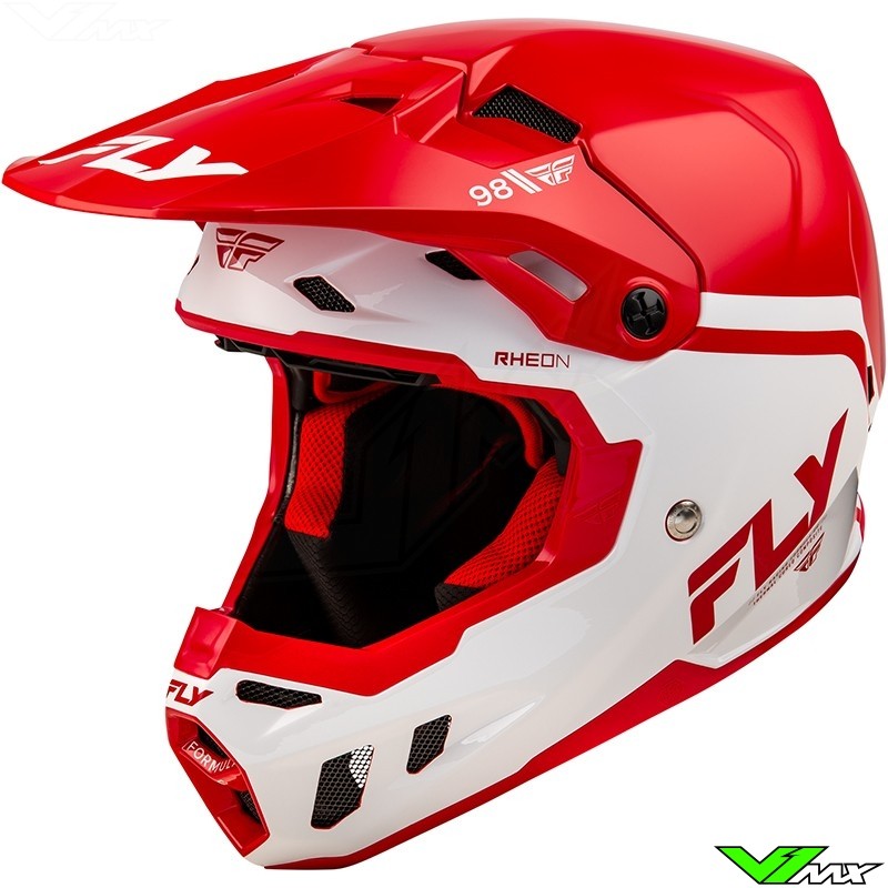 Fly Racing Formula CC Objective Motocross Helmet - Red / White