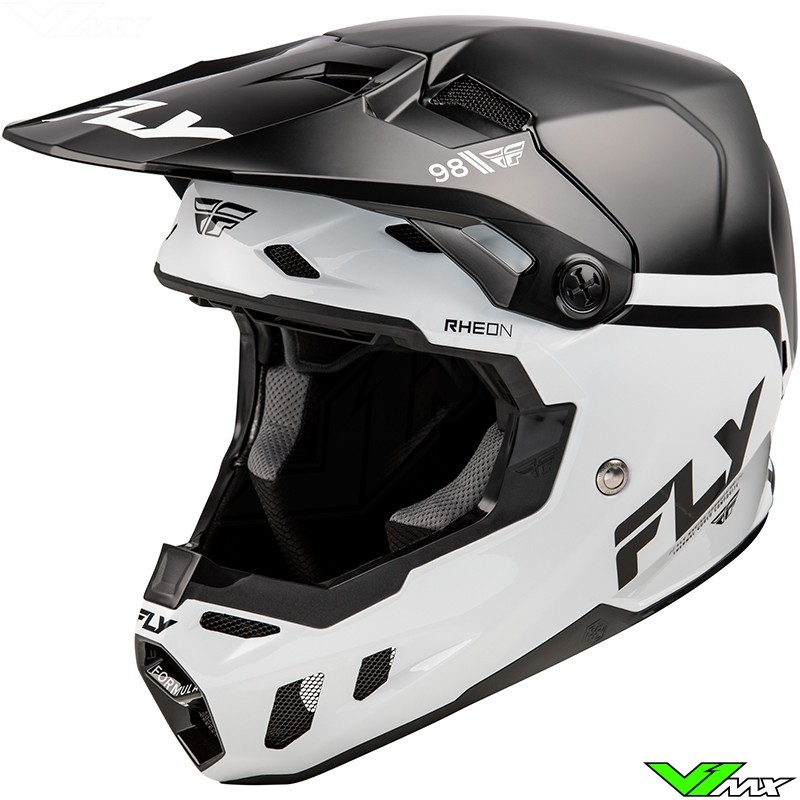 Fly Racing Formula CC Objective Motocross Helmet - Black / White