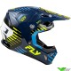 Fly Racing Formula CP Slice Crosshelm - Navy / Fluo Geel