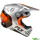 Fly Racing Formula CP Slice Crosshelm - Grijs / Oranje