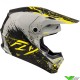 Fly Racing Formula CP Manic Crosshelm - Grijs / Geel