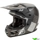 Fly Racing Kinetic Rally Motocross Helmet - Grey / Black / Matte