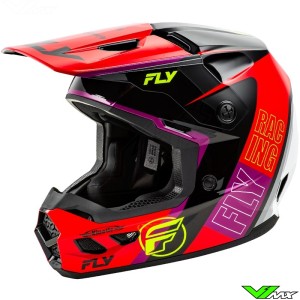 Fly Racing Kinetic Rally Motocross Helmet - Red / Black