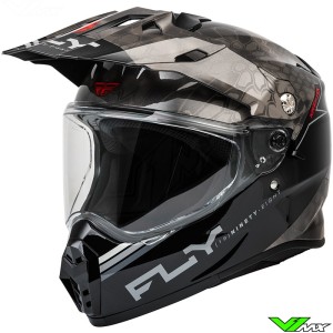 Fly Racing Trekker Conceal Adventure helmet - Black / Grey