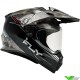 Fly Racing Trekker Conceal Adventure helm - Zwart / Grijs