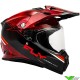 Fly Racing Trekker Conceal Adventure helm - Rood / Zwart