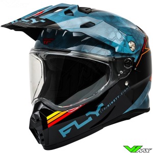 Fly Racing Trekker Conceal Adventure helm - Slate / Zwart