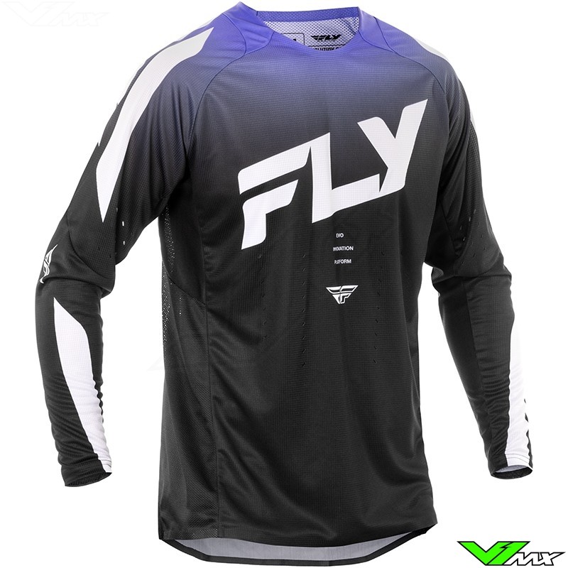 Fly Racing Evolution DTS 2025 Cross shirt - Zwart / Wit / Paars