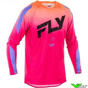 Fly Racing Evolution DTS 2025 Motocross Jersey - Pink / Lavender