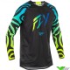 Fly Racing Evolution DTS Zen SE 2025 Motocross Jersey - Black / Blue / Fluo Yellow