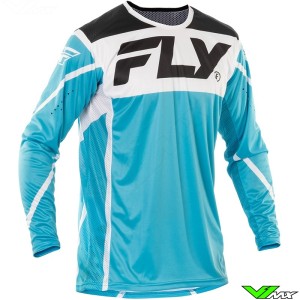 Fly Racing Lite 2025 Cross shirt - Blauw / Wit / Zwart