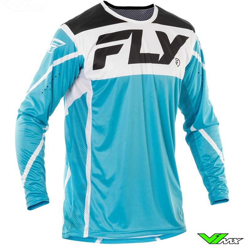 Fly Racing Lite 2025 Motocross Jersey - Blue / White / Black