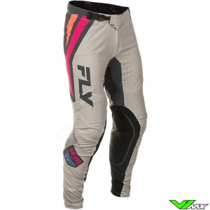 Fly Racing Lite Vice SE 2025 Motocross Pants - Grey / Pink / Coral