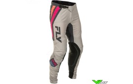 Fly Racing Lite Vice SE 2025 Crossbroek - Grijs / Roze / Koraal