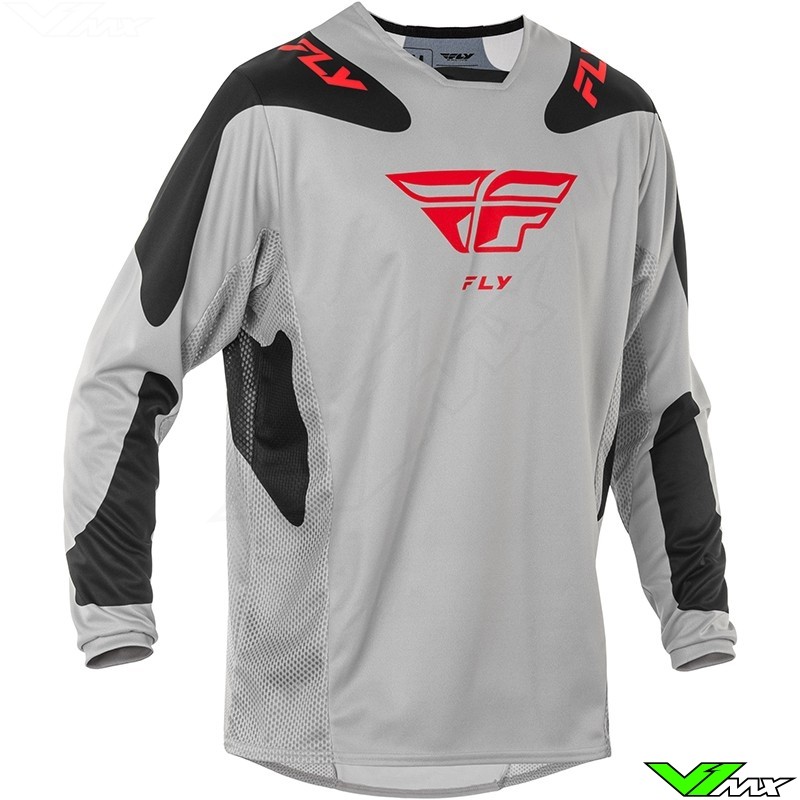 Fly Racing Kinetic Sym 2025 Cross shirt - Grijs / Rood