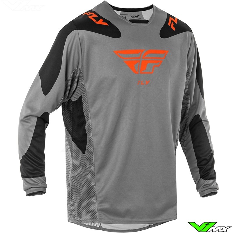 Fly Racing Kinetic Sym 2025 Cross shirt - Grijs / Oranje