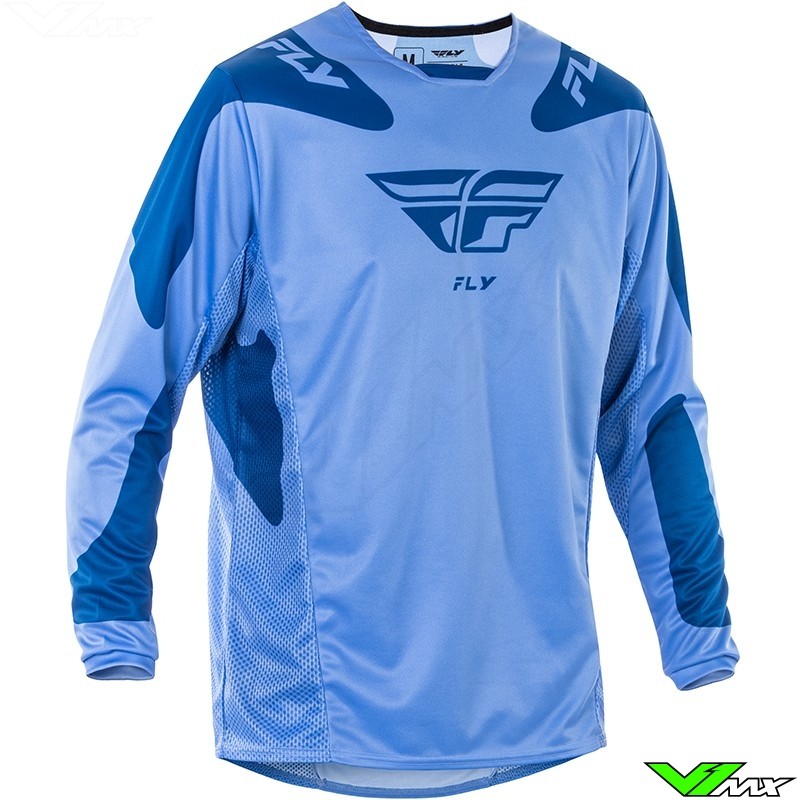 Fly Racing Kinetic Sym 2025 Cross shirt - Ultra Marine / Donker Blauw