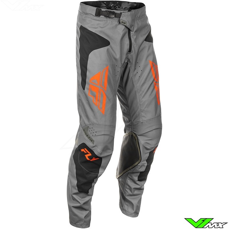 Fly Racing Kinetic Sym 2025 Crossbroek - Grijs / Oranje