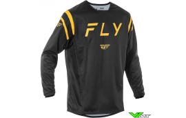 Fly Racing Kinetic Center 2025 Cross shirt - Zwart / Goud