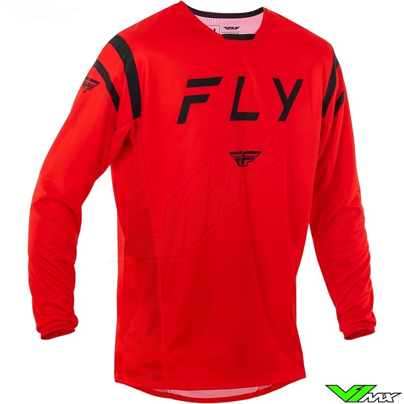 Fly Racing Kinetic Center 2025 Motocross Jersey - Red / Black