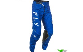 Fly Racing Kinetic Center 2025 Crossbroek - Navy / Wit