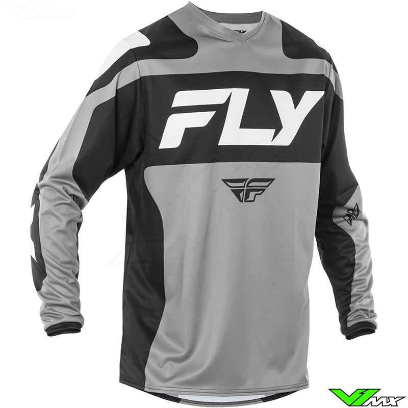 Fly Racing F-16 2025 Cross shirt - Grijs / Zwart / Wit