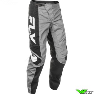 Fly Racing F-16 2025 Crossbroek - Grijs / Zwart / Wit