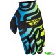 Fly Racing Lite Zen SE 2025 Motocross Gloves - Black / Blue / Fluo Yellow