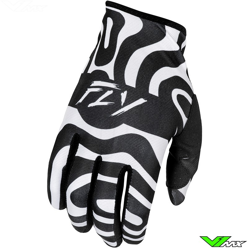 Fly Racing Lite Abyss LE 2025 Motocross Gloves - White / Black