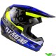 Fly Racing Kinetic Scorched Kinder Crosshelm - Blauw / Fluo Geel