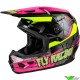 Fly Racing Kinetic Scorched Youth Motocross Helmet - Neon Pink / Fluo Yellow