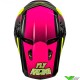 Fly Racing Kinetic Scorched Kinder Crosshelm - Neon Roze / Fluo Geel