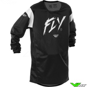 Fly Racing Kinetic Stoke 2025 Youth Motocross Jersey - Black