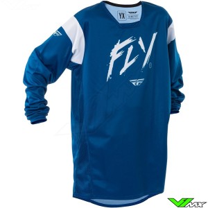 Fly Racing Kinetic Stoke 2025 Youth Motocross Jersey - Navy