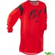 Fly Racing Kinetic Stoke 2025 Youth Motocross Jersey - Red