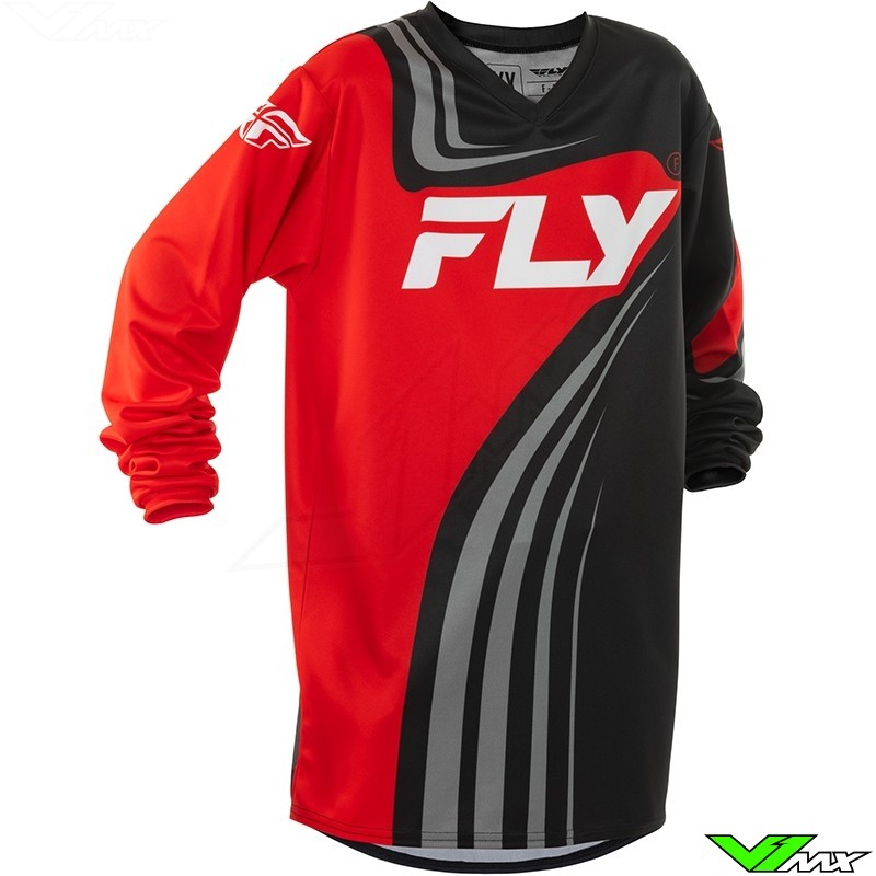 Fly Racing F-16 2025 Kinder Cross shirt - Rood